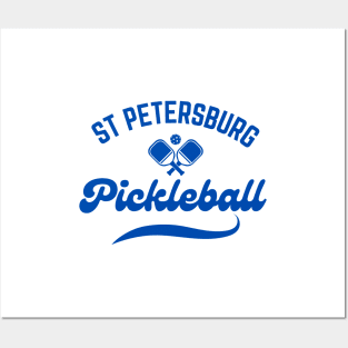 St PETERSBURG Florida, Pickleball team Player  Fun Game to Play , paddle ball Posters and Art